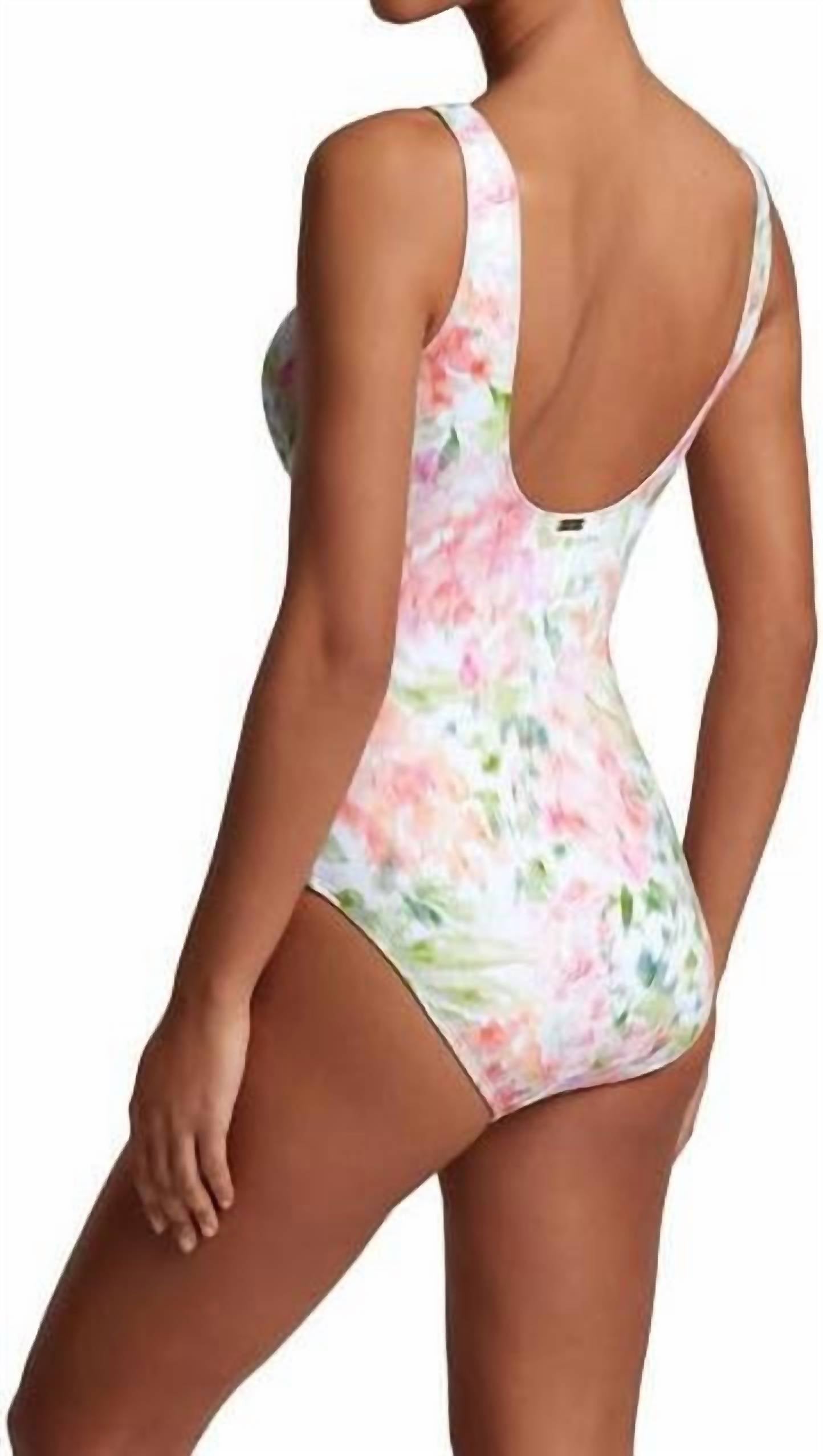 Ralph Lauren - Ruffle Floral Print One Piece Swimsuit