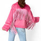 Buddylove - Skylar Fringe Faux Fur Jacket