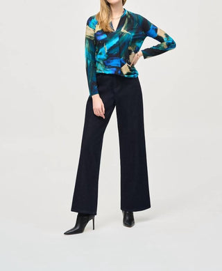 Joseph Ribkoff - Silky Knit Abstract Top