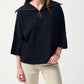 Joseph Ribkoff - Zip Front Dolman Sleeve Boxy Sweater
