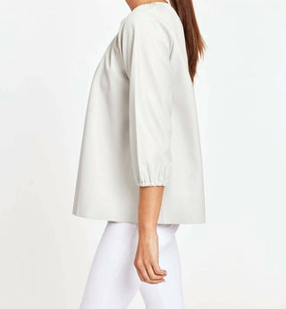 Dolce Cabo - Blakely Faux Leather Puff Sleeve Top