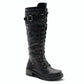 Spring Step Shoes - Chilly Knit Cuff Vegan Boot
