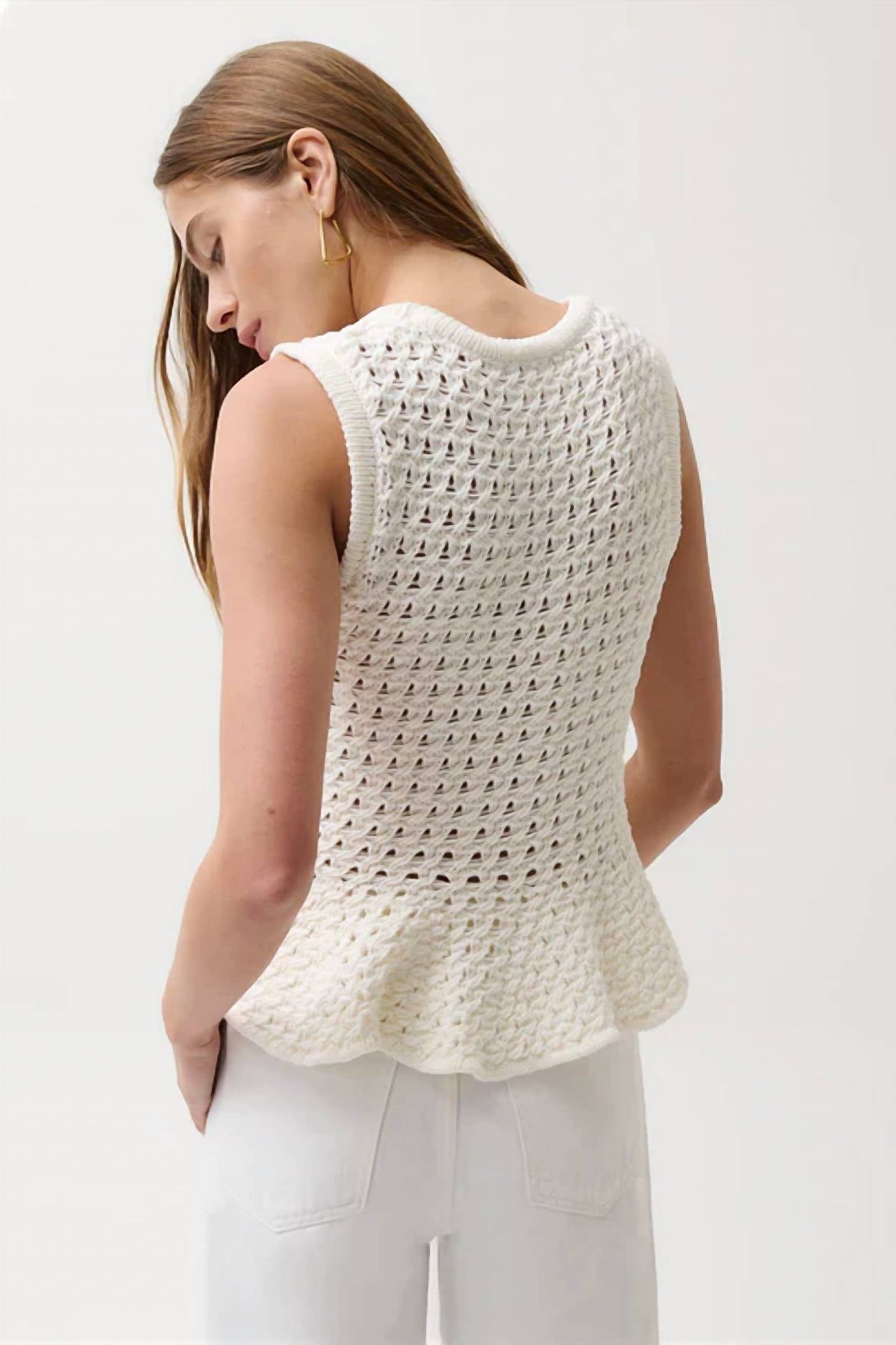 Pistola - Anna Peplum Sweater Tank Top