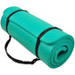 BalanceFrom Fitness GoCloud 1" Extra Thick Exercise Mat w/Carrying Strap, Green