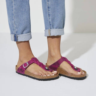 Birkenstock - Women's Gizeh Braided Oiled Leather Sandals