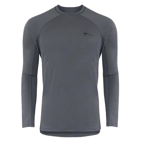 Stone Glacier Chinook Merino Long Sleeve Crew Granite Grey Small