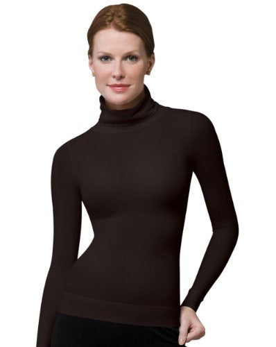 SPANX On Top and in Control Long Sleeve Turtleneck (973) (Large, Bittersweet)