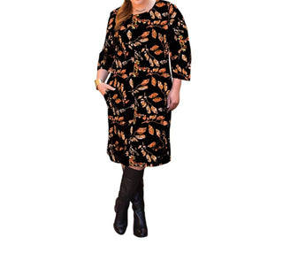 On The Plus Side - Lallie 3/4 Sleeve Dress with Pockets - Plus Size