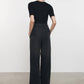 Enza Costa - Silk Rib Cropped Half Sleeve Crew