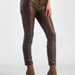 Elan - Faux Leather Straight Leg Pant