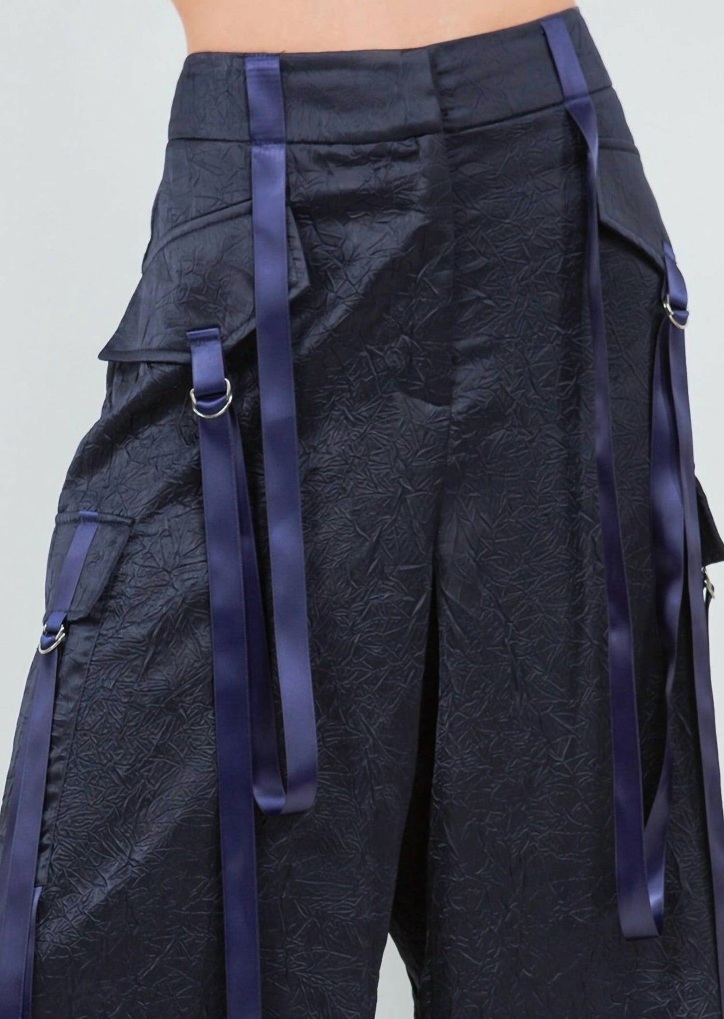 Whiteroom+Cactus - Satin Crinkle Multi Strap Trousers