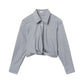 A.L.C. - Leo Stripe Cropped Top