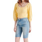 Steve Madden - Shay Smocked Back Crop Top