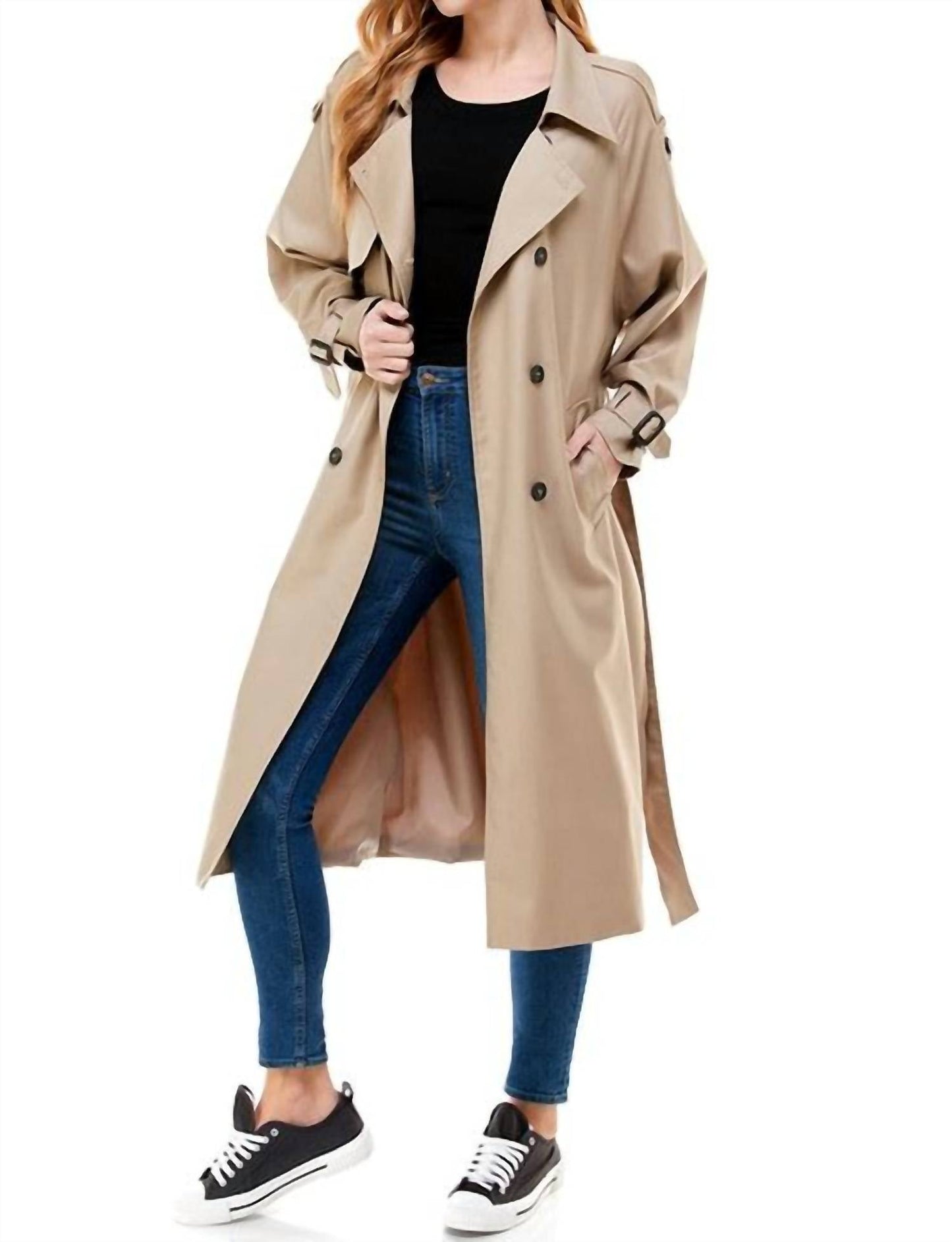 Acoa - Long Sleeve Oversized Trench Coat