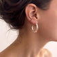 Astor & Orion - Women's Crescent Large Hoops Earrings