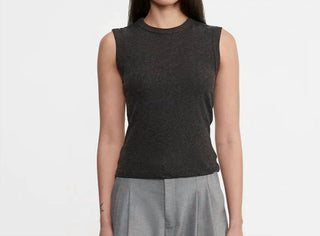 Enza Costa - Cashmere New Classic Sleeveless Crew Top