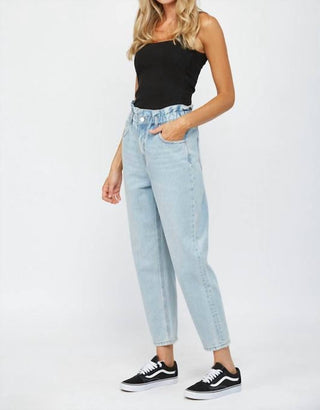 Mica Denim - Paperbag Super High Rise Mom Jeans