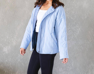 Aemi + Co - Sky Blue Dixie Quilted Jacket