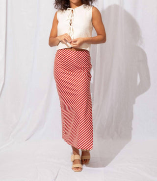 By Together - Lucy Stripe Midi Skirt