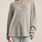 Z Supply - Jax Cozy Waffle Henley Classic Sweatshirt