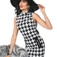 Frank Lyman - Houndstooth Print Mini Dress