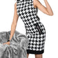 Frank Lyman - Houndstooth Print Mini Dress