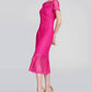 Joseph Ribkoff - Guipure Lace Flounce Dress