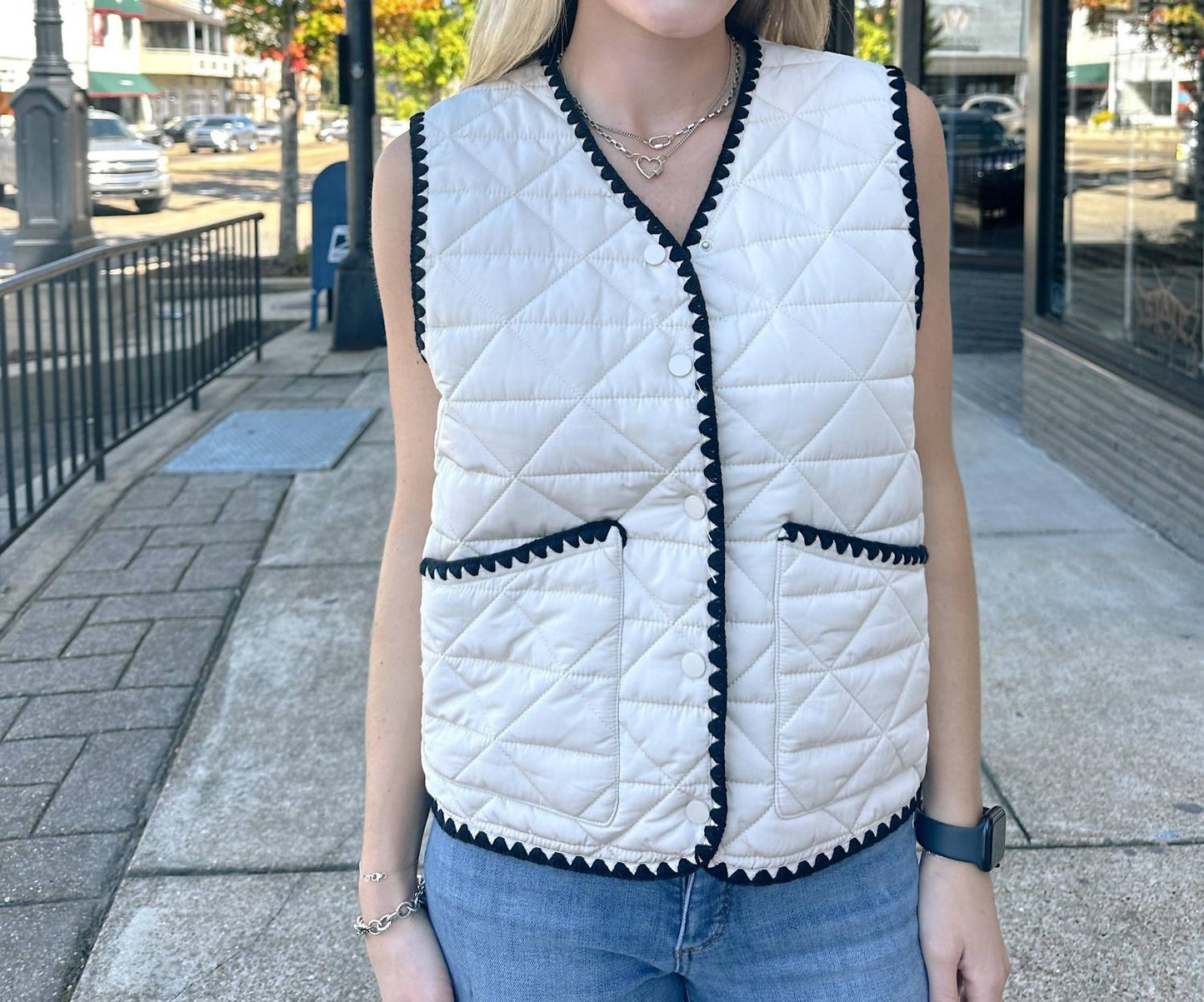 Entro - Stitched Black Vest