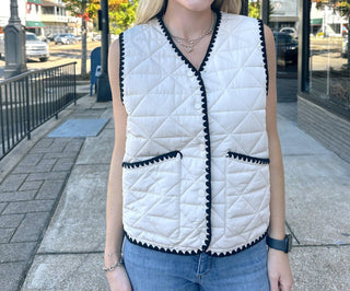 Entro - Stitched Black Vest