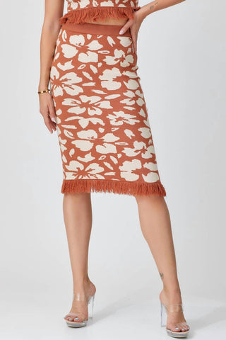 Baevely By Wellmade - Tulum Nights Knit Skirt