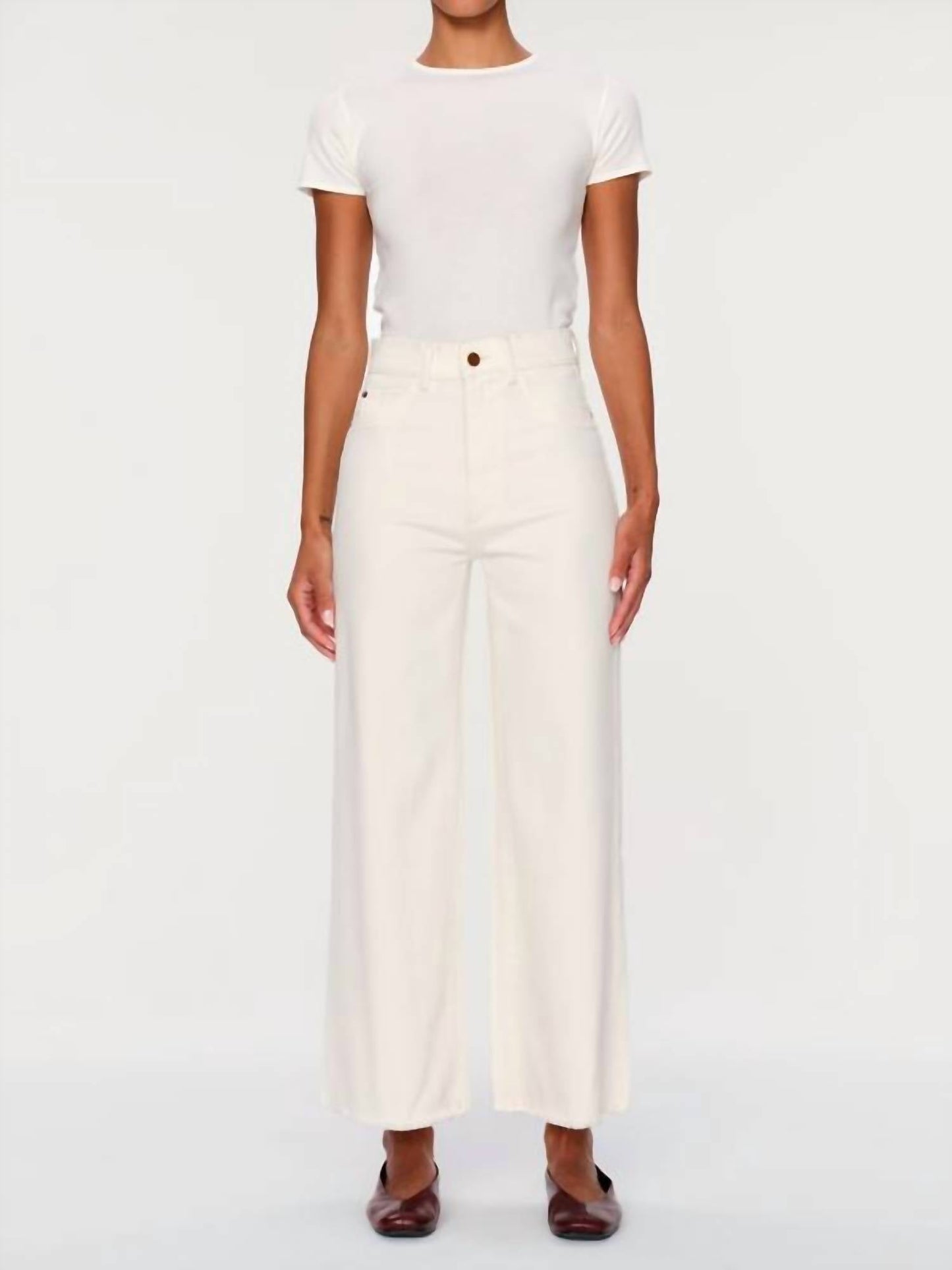 Dl1961 - Women'S - Hepburn Wide Leg High Rise Ankle Jeans