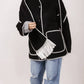Elan - Jacket with Top Stitch and Removeable Scarf