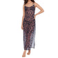 Steve Madden - Mesh Cowl Neck Maxi Dress