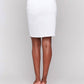 Charlie B - Stretch Denim Skirt With Frayed Hem