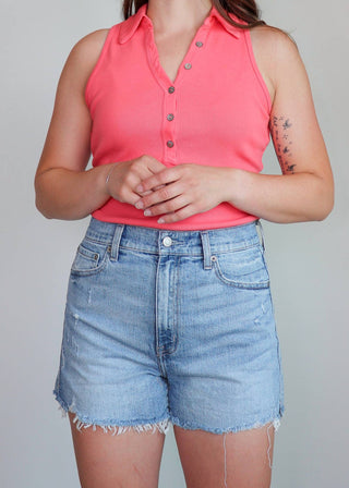 Pistola - Maeve Distressed Cut Off Denim Shorts