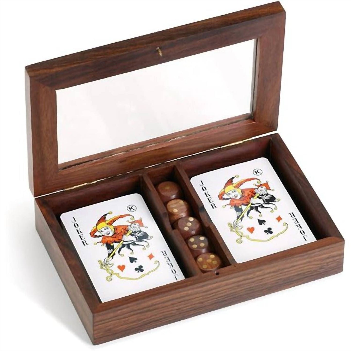 Demdaco - Wood Dice Card Game