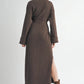 Sage The Label - Amber Waist Tied Sweater Midi Dress