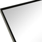 24x36 Inch Black Metal Framed Arched Bathroom Mirror