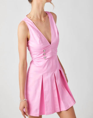 Baby Pink - Leyla Sleeveless Skater Dress