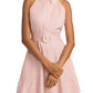 Veronica Beard - Beau Belted Linen Halter Minidress