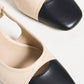 Sam Edelman - Women's Tarra Two-tone Block-heel Slingback Sandal
