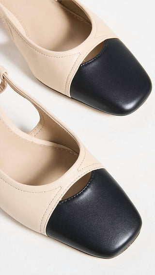 Sam Edelman - Women's Tarra Two-tone Block-heel Slingback Sandal