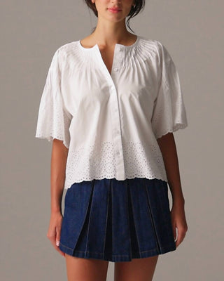 J.Crew - Jolie Top In Eyelet Cotton Poplin