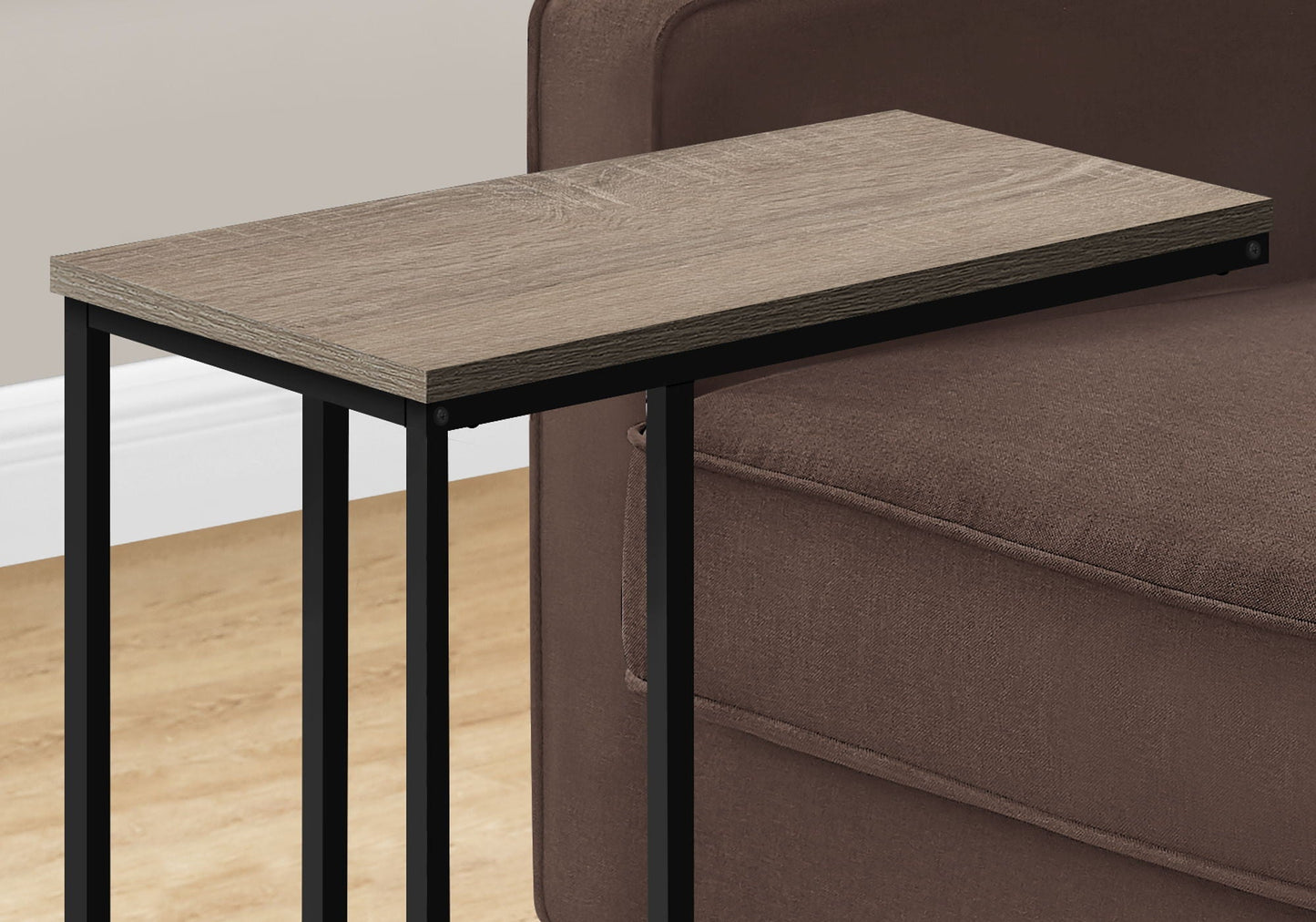 Accent Table, C-Shaped, Space-Saving Functionality