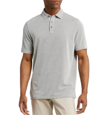 Tommy Bahama Shoreline Surf Polo Shirt Short Sleeve Golf Shirts (X-Large, Onyx)