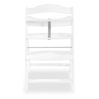 hauck AlphaPlus Grow Along White Wooden High Chair, Grey Tray Table, & Cushion