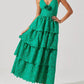 Astr - Faeryn Eyelet Tiered Maxi Dress