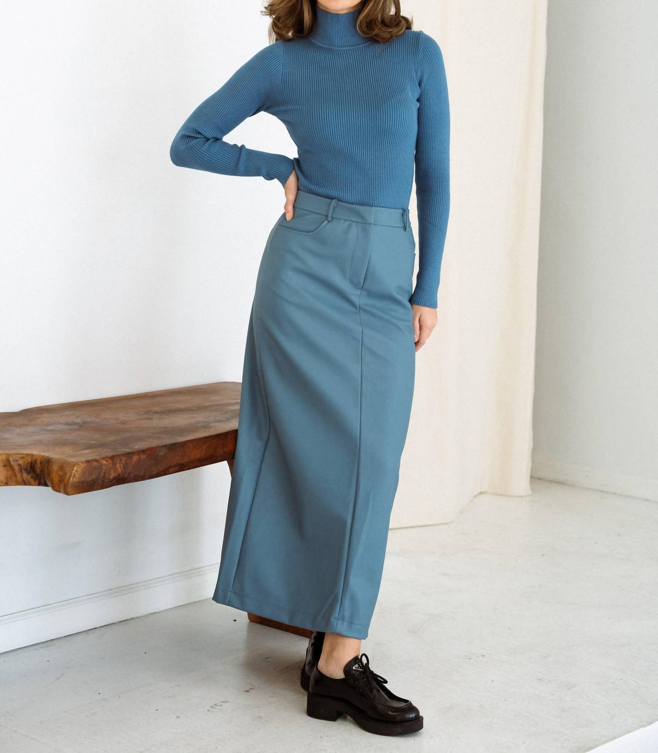 Mima Rosso - Leather Maxi Skirt