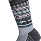 Stance Men's Mahalo Crew Athletic Socks 2 pack Grey Medium Gray Size Medium (Shoes Size 6-8.5 US)