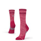 Stance Women's Uncommon Solid Crew Socks 3 Pack Fuchsia Size Medium (Shoes Size 8-10.5 US)